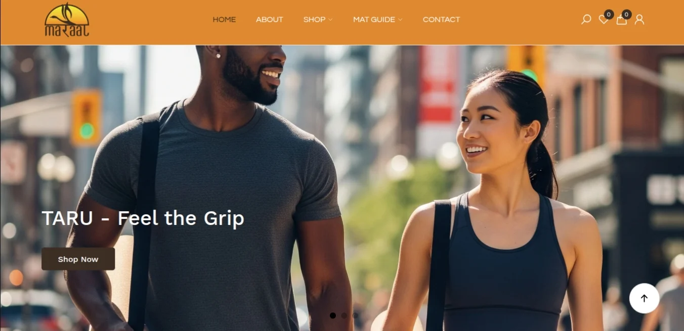 Maraal approached Sthaniya Saathi to design and develop a premium Shopify eCommerce website for their eco-friendly yoga and wellness products brand. The objective was to create a visually calming, modern, and conversion-focused online store that reflects the brand’s wellness philosophy and premium product experience.